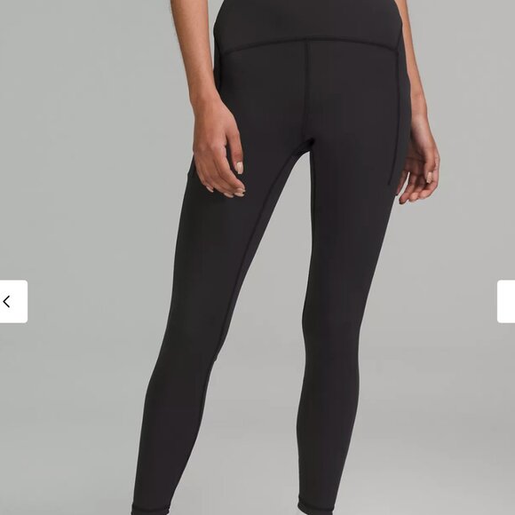 Lululemon Power Thru High-Rise Tight 25" Black size 6 excellent condition - Picture 4 of 10